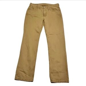 Levi’s 514 Jeans Pants Mens 32x32 Beige Tan Straight Fit Flat Front